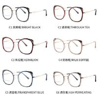 Combined frame (metal + TR90) or glasses with blue light protection, with spring hinges FA87200