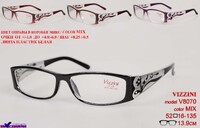 Eyeglasses with a floweron tampels in plastic frame (with rhinestones) diopters to +6,00 -9,00 and VIZZINI V8070