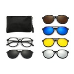 El Dorado frames with polarized sunshades set (clip-on) on magnet 2337 (5 pieces) 
