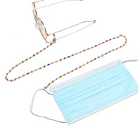 Металлическая цепочка со стразами для очков и масок GL1117