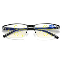 Plastic multifocal eyeglasses for reading KY023-M Blue ray cut, diopters from +1.00 to +4.00, PD62-64