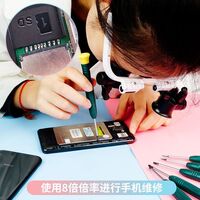 Binocular magnifier with backlight, magnifying glass with head mount 9892H-1-XX, magnification: 8Х, 15Х, 23Х