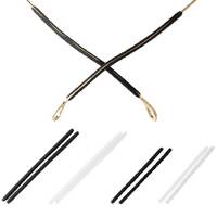 Silicone glasses sleeves, length 56 mm, hole 1.3/1.7 mm (price for a  pair)