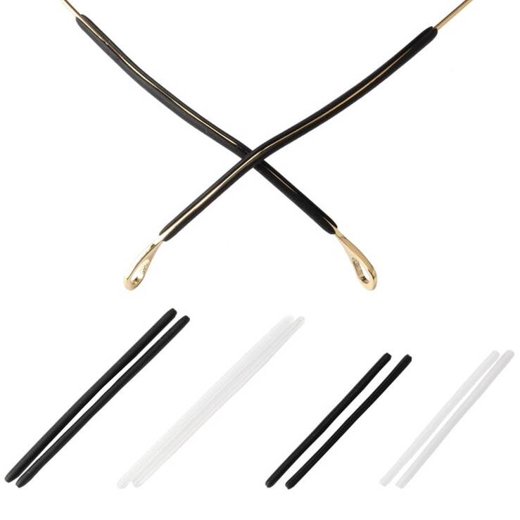 Silicone glasses sleeves, length 56 mm, hole 1.3/1.7 mm (price for a  pair)