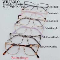 Оправа металлическая ультратонкая женская с флексом Wilibolo G19-010