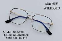 Оправа металлическая ультратонкая мужская с флексом Wilibolo G95-278