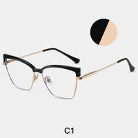 Combined frame (metal + TR90) or glasses with blue light protection, with spring hinges FA87267