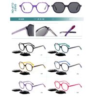 Оправа детская пластиковая из материала ацетат с флексом + насадка поляризационная солнцезащитная (клипон) Big City BC2205S