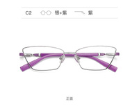 Metal blue blocker frames for glasses 3012