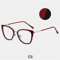 Combined frame (metal + TR90) or glasses with blue light protection, with spring hinges FA87263