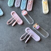 Mini soft contact lens kit WL453-11卡通镊子