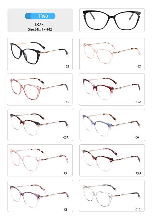 Оправа пластиковая из TR90 женская с флексом T875-DA