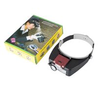 Binocular magnifier with backlight, magnifying glass with head mount 81007-A2-XX, magnification: 1,5Х, 3Х, 8,5Х, 10Х