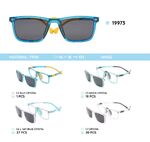 TR-90 plastic frames for kids with a sun protection clip-on 19973