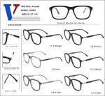 Plastic acetate frame with spring hinges D5007-DA