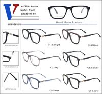 Plastic acetate frame with spring hinges D5007-DA