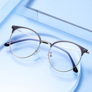Metal glasses with blue light and UV protection 9657-2-GT