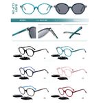Plastic acetate frame for kids with spring hinges + polarized clip-on Big City BC2206S