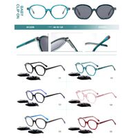 Оправа детская пластиковая из материала ацетат с флексом + насадка поляризационная солнцезащитная (клипон) Big City BC2206S