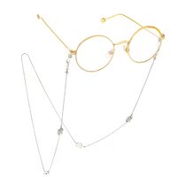 Металлическая нескользящая цепочка серебряного цвета, с подвеской в виде черепаха, для очков и масок GL400