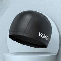 Polyvinylchloride waterproof swimming cap for adults 羽克PU帽-YU