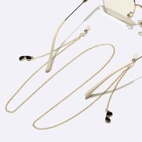 Металлическая нескользящая цепочка золотого цвета, с очками, для очков и масок GL1692