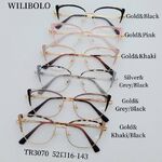 Оправа металл + TR90 ультратонкая женская с флексом Wilibolo TR3070