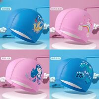 Polyvinylchloride waterproof swimming cap for kids 儿童PU帽-YU