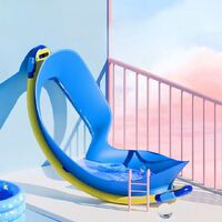 Очки для плавания детские (3-12 лет) водонепроницаемые с защитой от запотевания с футляром 7007-YU