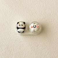 Mini soft contact lens kit retractable W-CT43熊兔白云花