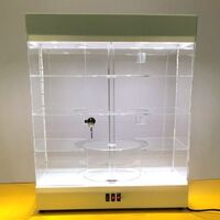 Acrylic desktop rotating display stand for glasses, frames, cases and accessories 7204F-1, size 70 * 58 * 28 cm