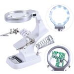 Tabletop multifunctional magnifying glass with backlight 7023B-XX, magnification: 3X, 4,5X