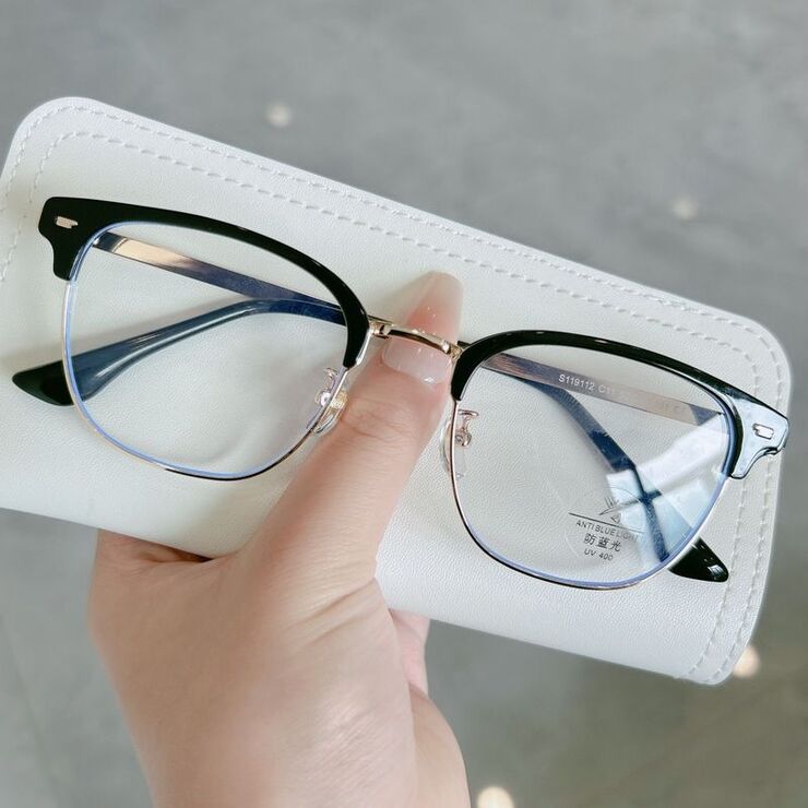 Combined nylor frame (metal + TR90) with Blue Ray Cut protection lenses MAMO S119112