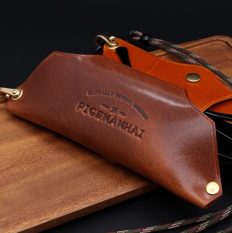 Genuine leather glasses case ZY002