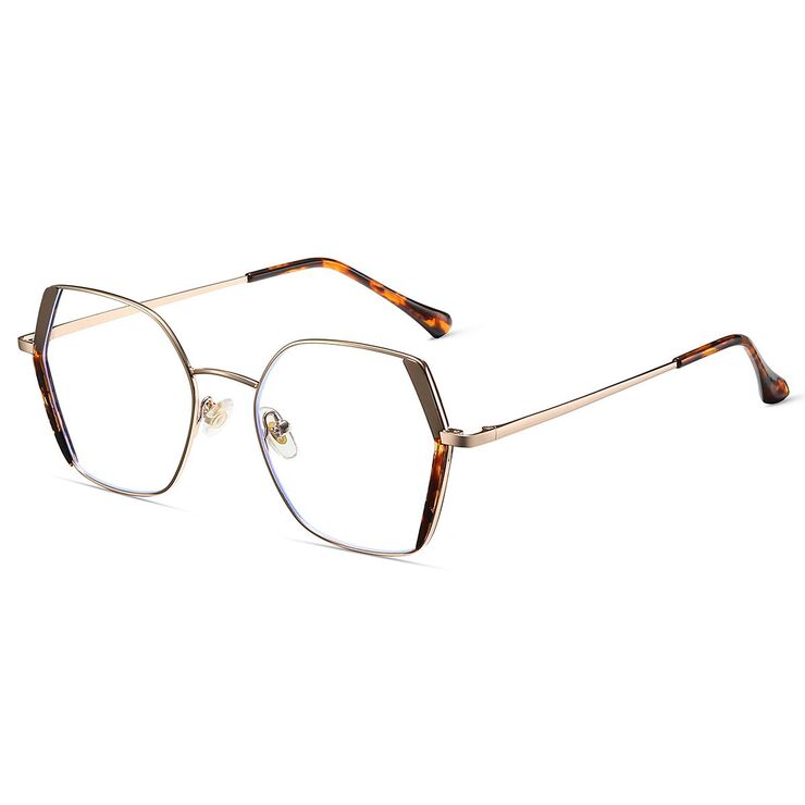 Combined frame (metal + TR90) or glasses with blue light protection, with spring hinges FA87259