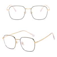 Очки металлические для чтения V8625 с защитой от синего света Blue ray cut, диоптрии от 0.00 до -6.00, не центрованные