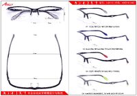 Semi-rimless sports plastic + metal frame Athlly I-2013 (see for discounts)