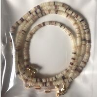 Металлическая нескользящая цепочка, с натуральной ракушкой, для очков и масок GL325