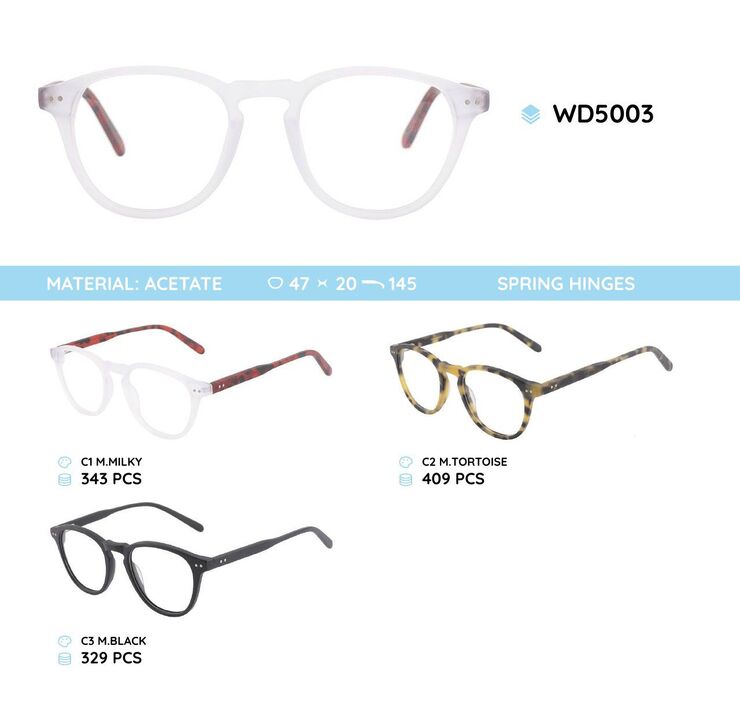 Plastic frames for glasses acetate material WD5003