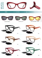 Plastic acetate frame + polarized clip-on Big City F3051S