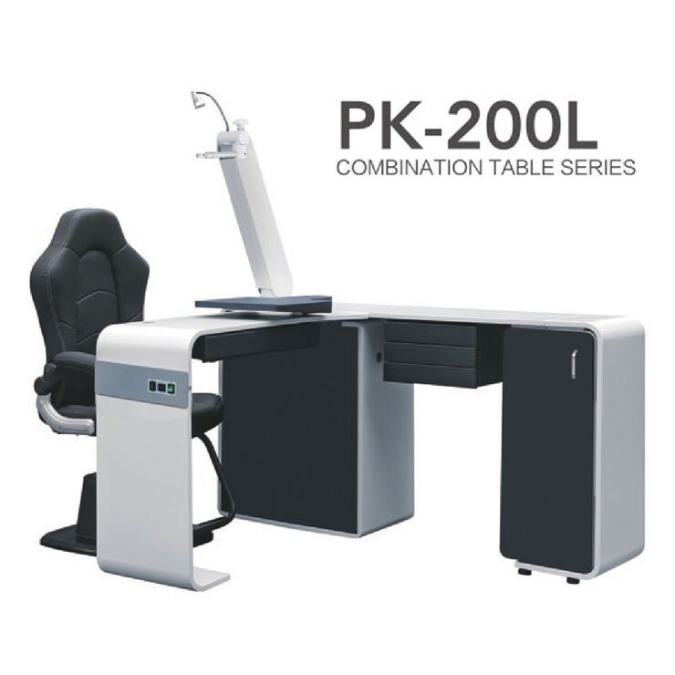 Ophthalmologist workstation, combined table + chair PK-200L, tabletop 1100*400 mm