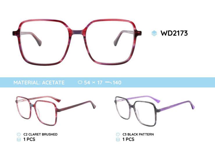Plastic frames for glasses acetate material WD2173