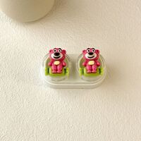 Mini soft contact lens kit retractable W-CT11玫红熊