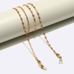 Металлическая нескользящая цепочка золотого цвета, с принтом губы, для очков и масок GL1643