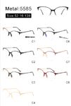 Оправа металлическая полуободковая с мягким носоупором и флексом 5585-DA