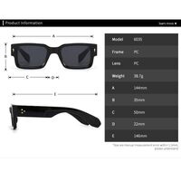 Пластиковые женские солнцезащитные очки с квадратными линзами Elit 6035-EL