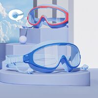Swimming waterproof anti-fog goggles for kids (3-14 years), with earplugs and box, CF030-YU