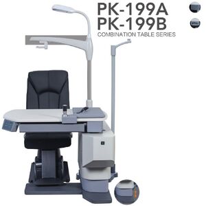 Ophthalmologist workstation, combined table + chair PK-199AB, tabletop 1000*490 mm