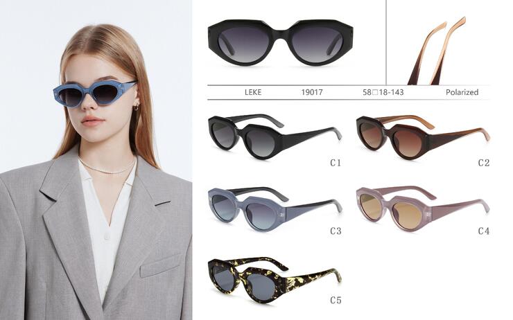 Polarized plastic sunglasses Leke LK19017