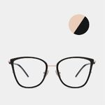 Combined frame (metal + TR90) or glasses with blue light protection, with spring hinges FA87106